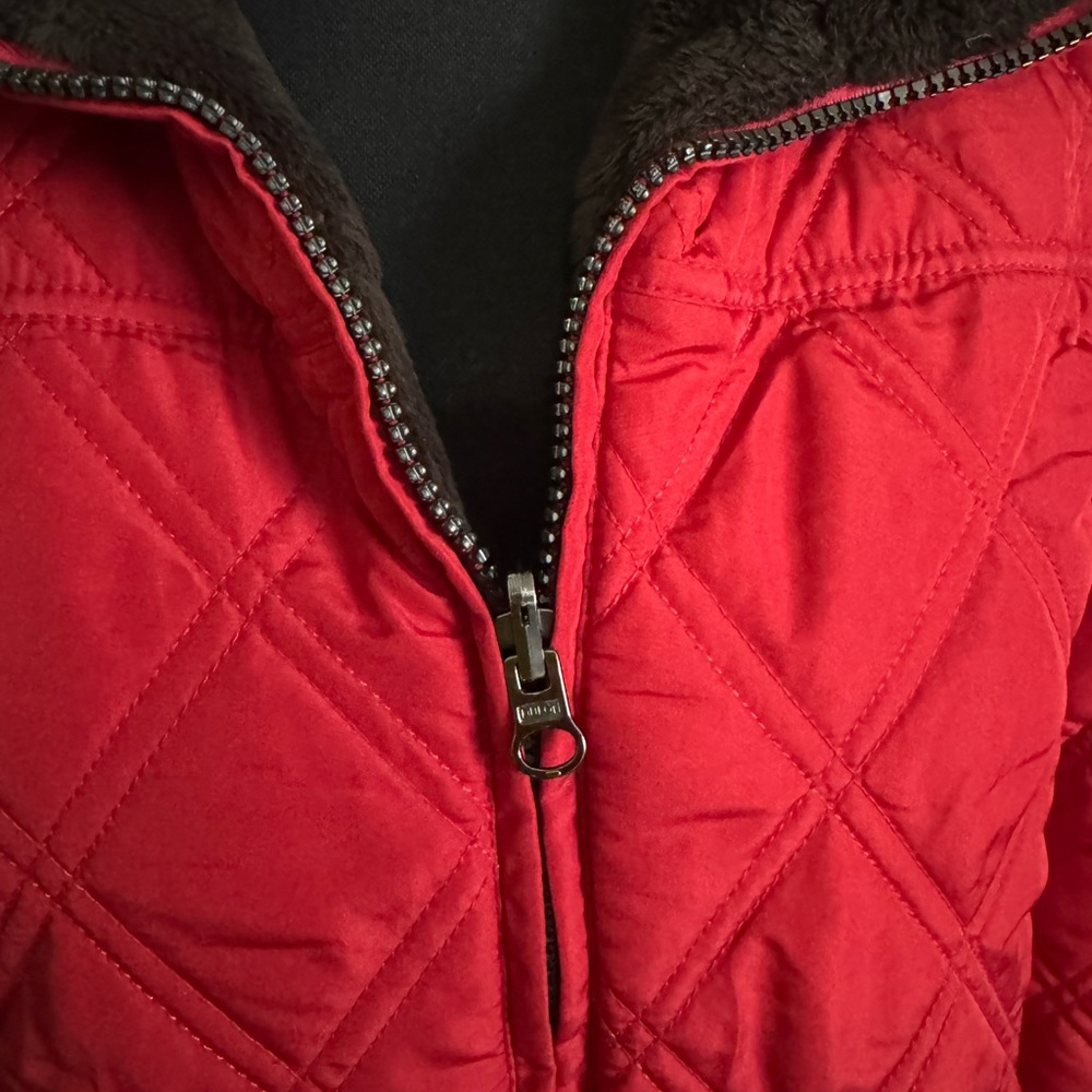 Weatherproof Red Quilted Women's Puffer Jacket - Picture 2 of 7